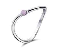 Rose Quartz Silver Rings NSR-2477-RQ